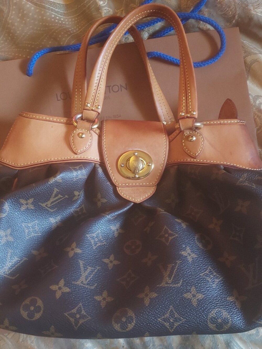 LOUIS VUITTON BOETIE BAG LV MONOGRAM PM SATCHEL BAG